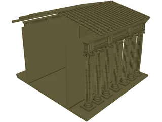 Greek Temple 3D Model