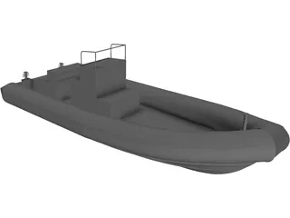 Inflatable Boat 3D Model