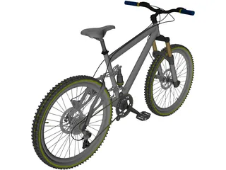 Bike Mountain Trail 3D Model