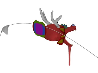 Dragon Kite 3D Model