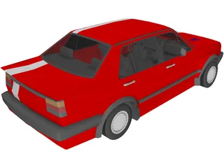 Volkswagen Jetta GTI (1987) 3D Model