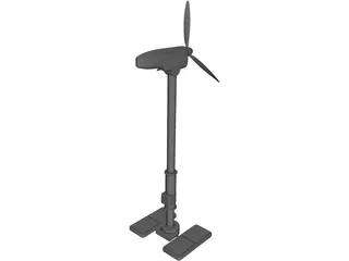 Windmill Turbine 3D Model