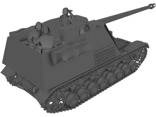 Panzerjager Nashorn 3D Model