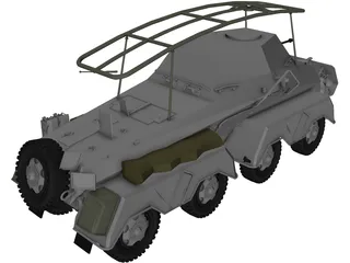 Sd.KfZ. 263 Funkwagen 3D Model