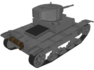 T-26B 3D Model