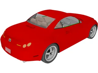 Lexus SC430 (2003) 3D Model