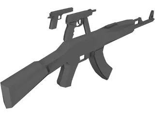 Guns 3D Model