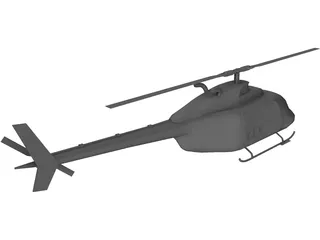 Bell 206 JetRanger 3D Model