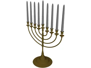 Menorah 3D Model