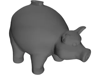 Piggy Bank 3D Model