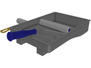 Paint Rollers 3D Model