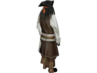 Captain Jack Sparrow 3D Model