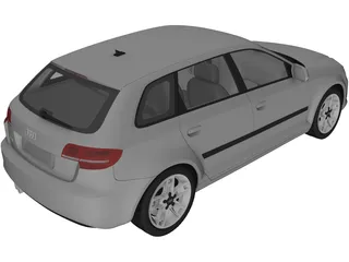 Audi A3 Sportback 3D Model