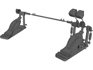 DW5000 Double Pedal 3D Model