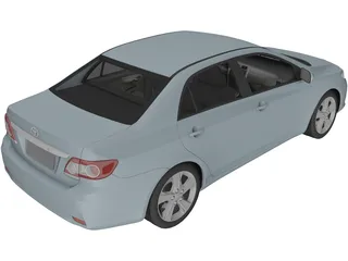 Toyota Corolla Sedan (2010) 3D Model