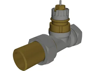 Danfoss Radiator Valve 3D Model