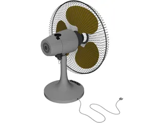 Table Fan 3D Model