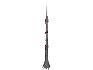 Television Tower 3D Model