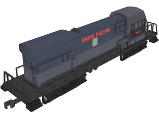 Union Pacific Train 3D Model