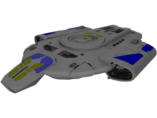 Star Trek USS Defiant 3D Model