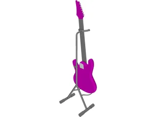 Electric Guitar 3D Model