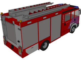 Mercedes-Benz Atego Brandweer Fire Truck 3D Model