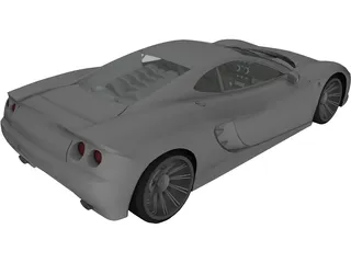 Ascari KZ1 Spyder 3D Model