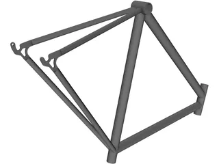 Race Bike Frame 3D Model