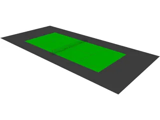 Tennis Court 3D Model