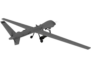 General Atomics MQ-9 Predator UAV Drone 3D Model