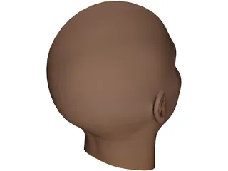 Woman Head 3D Model