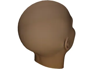 Woman Head 3D Model