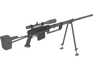 CheyTac M-200 Intervention 3D Model