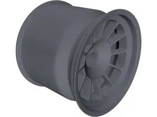 Racing 10.5Jx13 Rear Wheel 3D Model