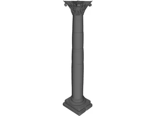 Roman Column 3D Model