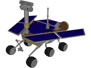 NASA Mars Rover 3D Model