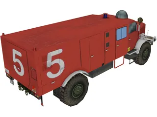 Mercedes-Benz Fire Truck 3D Model