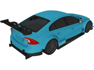 Volvo S60 STCC (2011) 3D Model