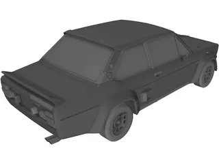 Fiat 131 Abarth 3D Model