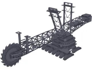 Bucketwheel Excavator 3D Model