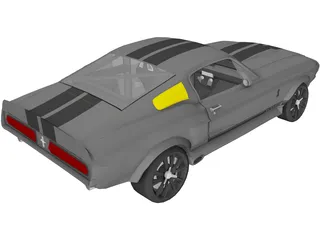 Ford Mustang Shelby GT500 Eleanor (1967) 3D Model