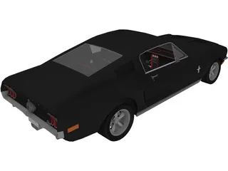 Ford Mustang Fastback Evolution 3D Model