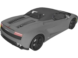 Lamborghini Gallardo LP560-4 Spyder (2009) 3D Model