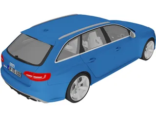 Audi RS4 Avant (2013) 3D Model