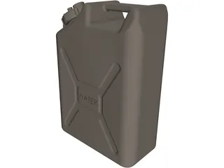 Water Container Military 5 Gallon 3D Model