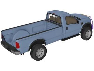 Ford F-250 Pickup 3D Model