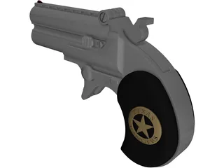 Derringer Texas Ranger 3D Model