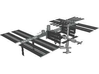 International Space Station (ISS) 3D Model