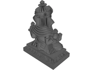 Thai Buddha China Statue 3D Model