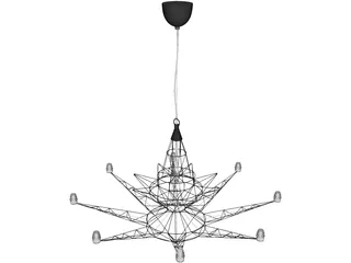 Lightweight Suspension Lamp 3D Model